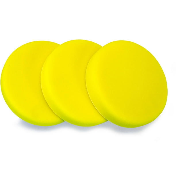 HookandLoop Foam Polishing Pads, 6", 3Pack