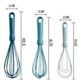 thumbnail image 4 of Mainstays 3-Piece Silicone Whisk Set, 10.5"/10.4"/9.6" L, Blue Color, 4 of 10