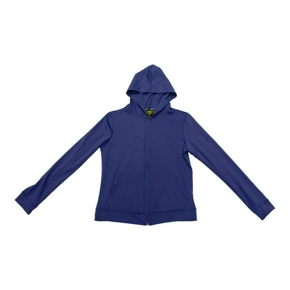 Sudadera Athletic Works para Dama Cierre Completo y CapuMa Azul Talla M
