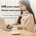 thumbnail image 2 of Heated Shawl Wraps for Women, 2025 New Portable Heated Blanket, Wearable Rechargeable Soft Cordless Heated Blanket, 2 of 7