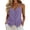 Purple, variant on cocolona Womens Summer Camisole Linen Tank Tops V Neck Sleeveless Button Shirts Trendy Casual Adjustable Strap Solid Color Blouses