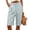 Green, variant on Womens Palazzo Striped Capri Pants, Linen Casual Cute Loose Fit Knee Length Pants, Cuffed Hem High Waisted Crop Trousers with Pockets