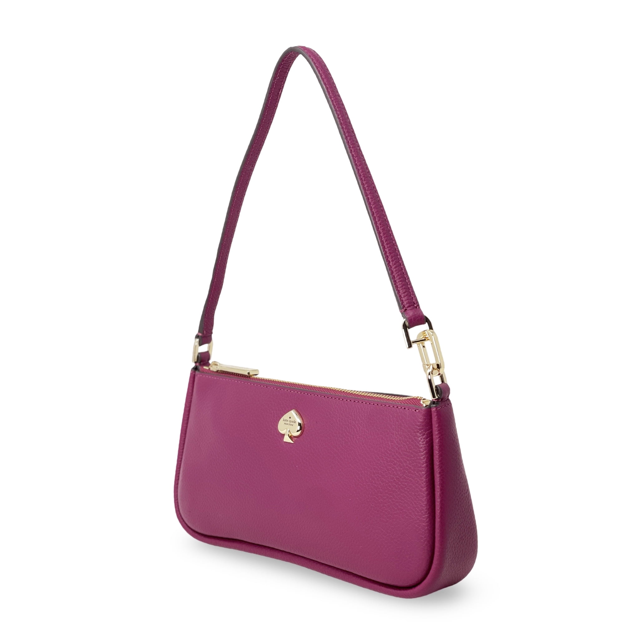 Kate Spade New York Women's Kayla Small Pebbled Leather Top Zip