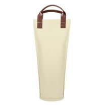 Tirrinia Single Wine Bag, Insulated, Padded Thermal Wine Gift Bags, Perfect Wine Bags for Gifts, Canvas Beige