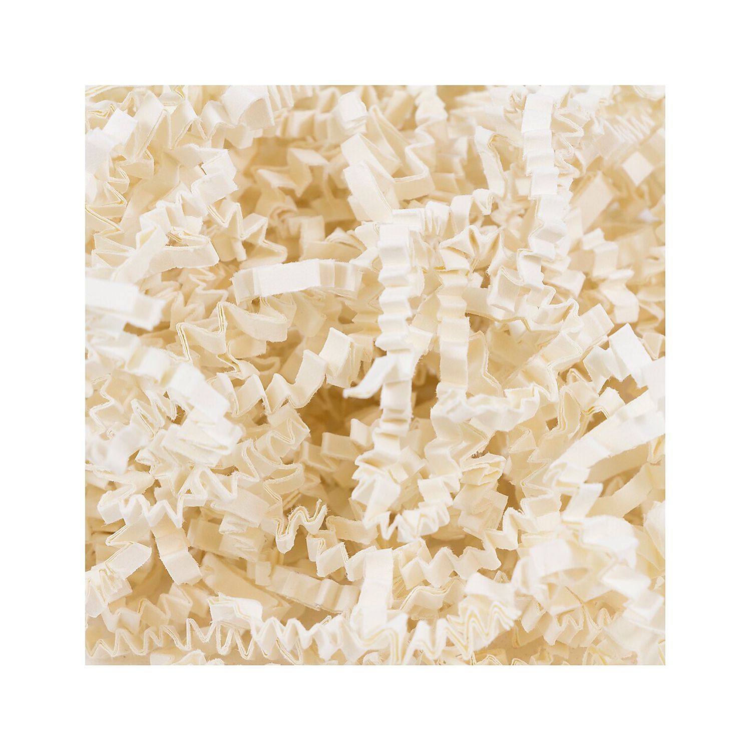 JAM Paper Crinkle Cut Shred Filling Tissue Paper, Ivory White, 40lb/Box