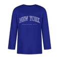 thumbnail image 3 of T-shirts pour Hommes Manches 3/4 Col Rond Confortable Dégradé Ajusté Bleu TTG, 3 of 4