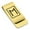 Gold, variant on Stainless Steel Elder Futhark Ehwaz Rune Classic Slim Money Clip Credit Card Holder