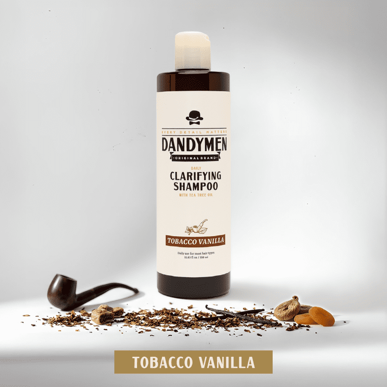 DANDYMEN COLLECTION Men's Clarifying Shampoo, Tea Tree, Vanilla