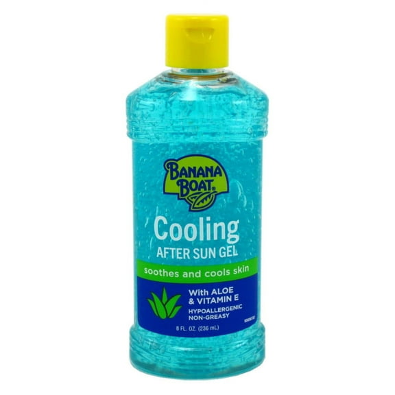 Banana Boat Aloe After Sun Gel 8oz Cooling With Vitamin-E (Pack of 3)