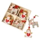 thumbnail image 2 of 12 colgantes navideños con cuerda, adornos navideños colgantes, rodajas de madera para Ángel, 2 of 9