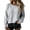 Gray, variant on Goodw7 Women's Casual Round Neck Pullover, Loose Fit Color Block Knit Sweater, Comfortable Top Suitable for Daily Wear Weekend Trips and Casual Gatherings