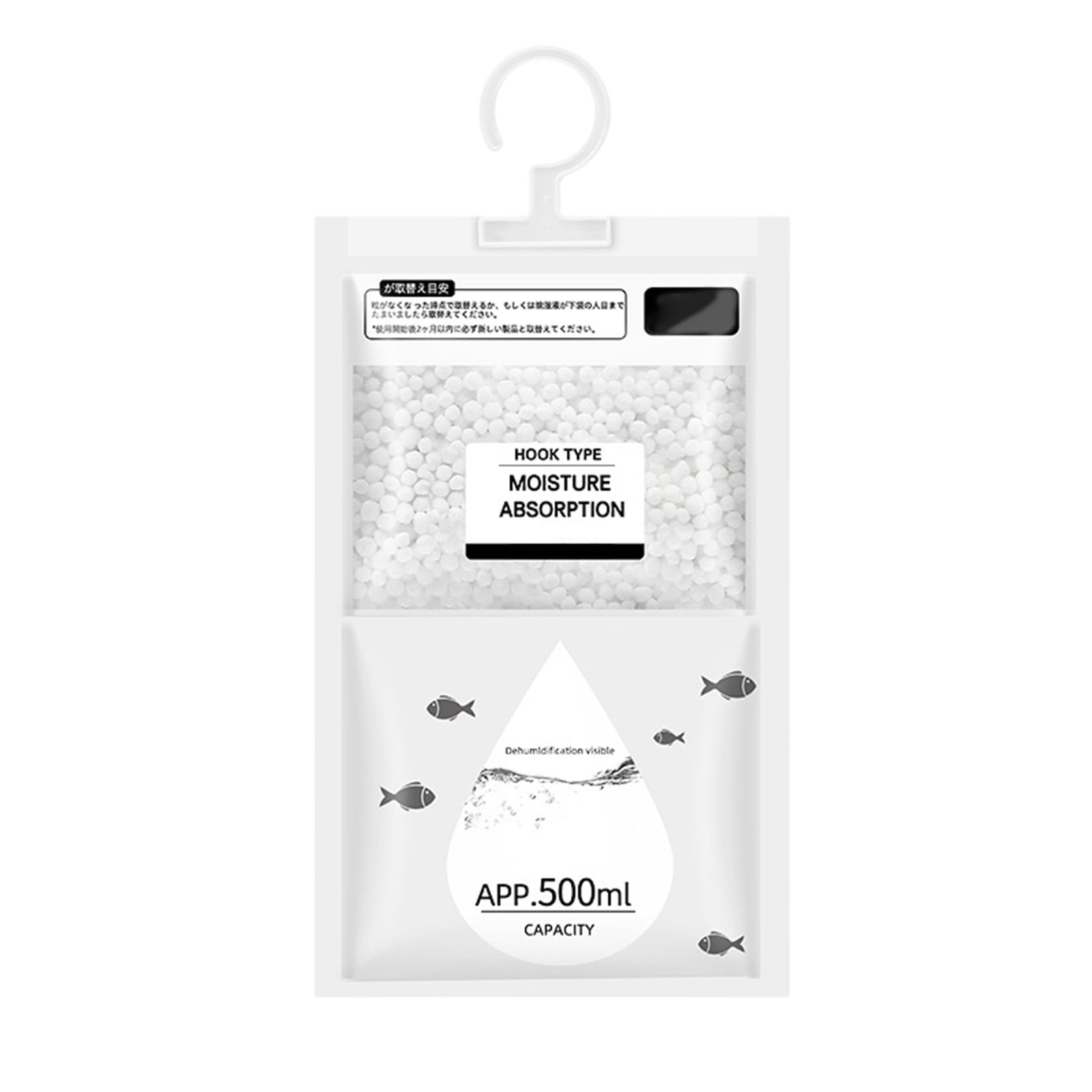 Moisture Absorbers,Hanging Closet Dehumidifier Bags, Humidity Packs,Desiccant, Closet Dehumidifiers,8 Pack,500ml