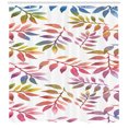 thumbnail image 1 of Hawaiian Habitat Leaves Plants Colorful Spring Flowers Floral Shower Curtain Set, 1 of 2