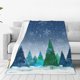 thumbnail image 1 of Balery Christmas Trees Manta de Felpa Suave y Acogedora – Cobija de Franela Aterciopelada para Cama, Lavable y Cálida para Sofá, Mascotas, Transpirable-40"x30", 1 of 7