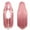 Dark Pink, variant on 40IN Long Light Pink Straight Wig with Bangs for Anime Fashion Women's Cosplay Role Play Halloween Comics comic con with Wig Cap Heat Resistant