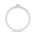 thumbnail image 2 of ANGARA Natural Tapered Diamond Solitaire Promise Ring in 14K White Gold for Women (Size-3.4mm| Color-K| Clarity-I3) | April Birthstone, Anniversary, Jewelry Gift for Women | Natural Diamond Ring, 2 of 8
