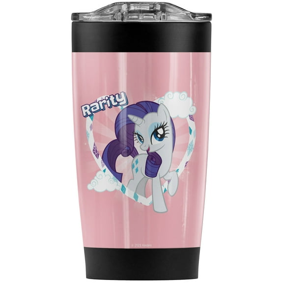 My Little Pony Tv/Rarity Stainless Steel Tumbler 20 oz Coffee Travel Mug/Cup, Vacuum Insulated & Double Wall with Leakproof Sliding Lid | Great for Hot Drinks and Cold Beverages