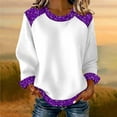 thumbnail image 3 of zbxnLI Oversized Sweatshirt for Women Knit Color Block Shirts Crew Neck Long Sleeve Shirt Casual Pullover Sweatshirt Tops, 3 of 5