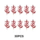 thumbnail image 4 of Toystoory 30 pack/lote DIY diversión con decoraciones para árboles de Navidad blancas ramitas de purpurina para artículos versátiles rojo 30 Uds., 4 of 6