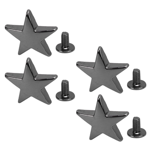 Sturdy Metal Construction Star Rivets, Secure Fastening Zinc Alloy Rivets for Leather, Easy Installation Metal Rivets for Leathercraft, Multi Purpose Star Rivets for Clothing