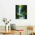 thumbnail image 2 of BCIIG Waterfall Forest Stream Canvas Wall Art Home Decor 24x36 12x16 in, 2 of 5