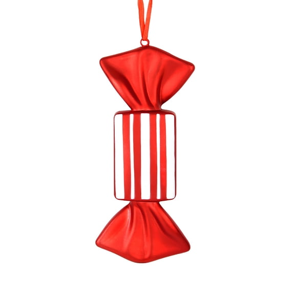 Large Candy Lollipops Christmas Ornament 12.12 Inch Red And White Sticks Giant Lollipop Sign Decoration For Xmas Tree Decor (Candy)