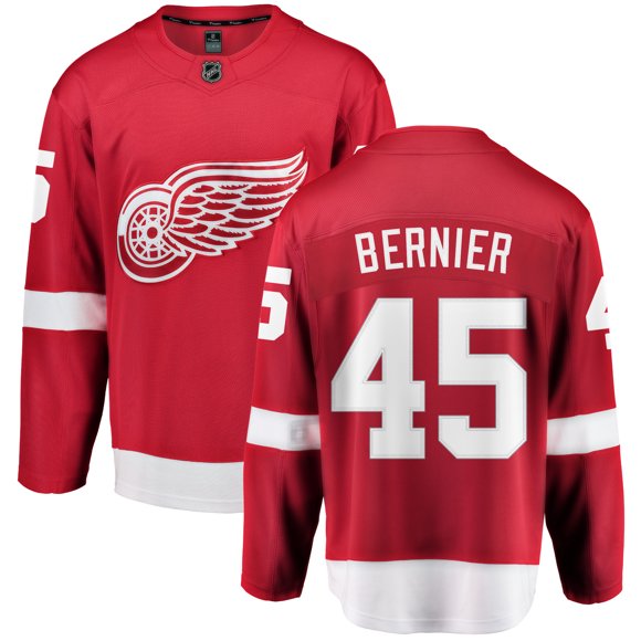 Jonathan Bernier Detroit Red Wings NHL Fanatics Breakaway Home Jersey
