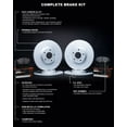 thumbnail image 4 of R1 Concepts Front Rear Brakes and Rotors Kit |Front Rear Brake Pads| Brake Rotors and Pads| Super Duty Brake Pads and Rotors|fits 2015-2019 Ford Transit-150, Transit-250, Transit-350, 4 of 5