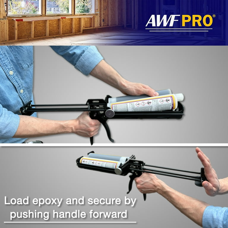 AWF Pro Dual Barrel Caulking Gun for Epoxies and Resins