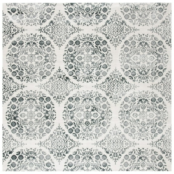 SAFAVIEH Isabella Collection ISA958H Charcoal / Ivory Rug