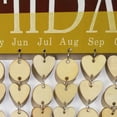 thumbnail image 5 of MLINS Birthday Calendar Wall Hanging Wooden Calendar Board DIY Calendar, 5 of 8