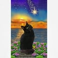 thumbnail image 3 of CafePress - Black Cat Star Gazing Baseball Jersey - Kids Cotton Baseball Jersey, 3/4 Sleeve Shirt, 3 of 4