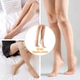 thumbnail image 6 of 6 Pairs Women's Knee High Stockings, Nude Pop Socks, Breathable Soft Nylon Socks, Ladies Pressure-Free Socks(One Size), 6 of 6