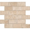MSI Tuscany Ivory 12 in. x 12 in. x 10mm Honed Beveled Travertine Mesh-Mounted Mosaic Tile (10 sq. ft. / case)