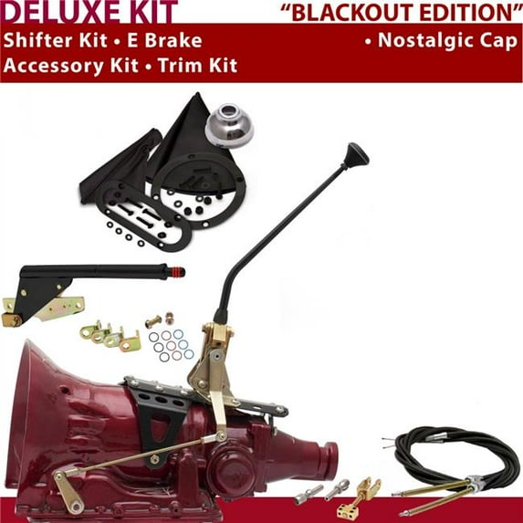 American Shifter C4 Shifter Kit Black 12 in. E Brake Cable Trim Kit for D8C52
