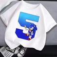 thumbnail image 5 of Nuevas camisetas de Sonics para niños, lindas camisetas con estampado de dibujos animados con los números del 1 al 9 para cumpleaños, camisetas deportivas casuales para bebés y niños, ropa para niños, 5 of 5
