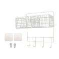 thumbnail image 1 of Cesta de almacenamiento para colgar en la pared de la cocina, versátil para el hogar, organizador de ducha Blanco, 1 of 9