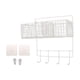 thumbnail image 1 of Cesta de almacenamiento para colgar en la pared de la cocina, versátil para el hogar, organizador de ducha Blanco, 1 of 9