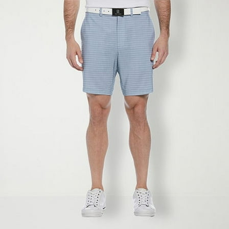 Pga Tour Mens Regular fit Golf Shorts 30 R Grey Plaid
