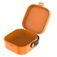 thumbnail image 2 of Estuche cuadrado para auriculares SUSUchens, organizador para cable de datos, diseño con hebilla, resistente al polvo, tamaño compacto, portátil, bolsa de almacenamiento, color naranja, 2 of 8