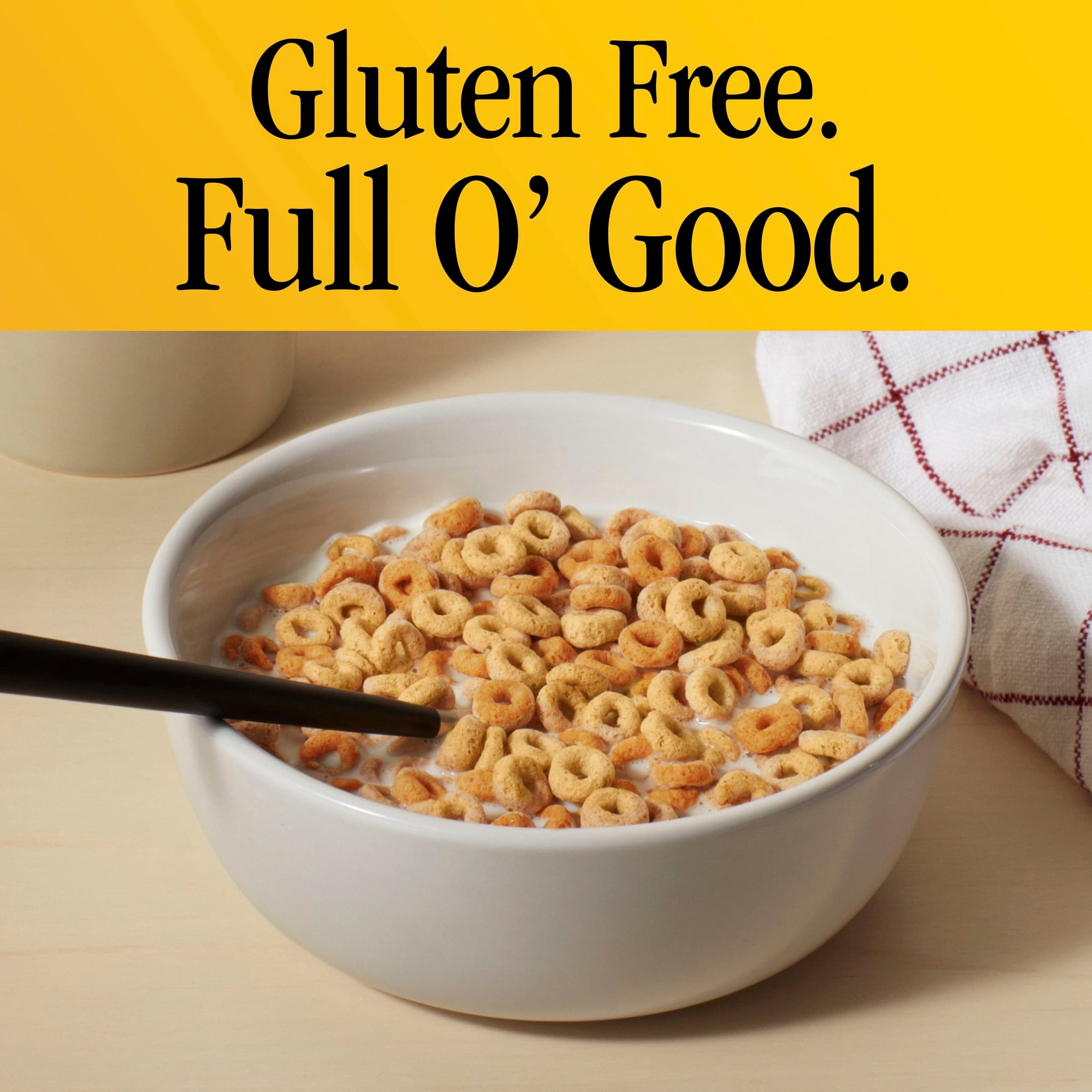 Banana Caramel Cheerios Gluten Free, Limited Edition, Family Size, 18.5 oz