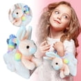 thumbnail image 1 of Soft Toy Bunny Rabbit Kids Handbag Cute Animal Shaped Purse For Girls Toddler Carry On, 1 of 4