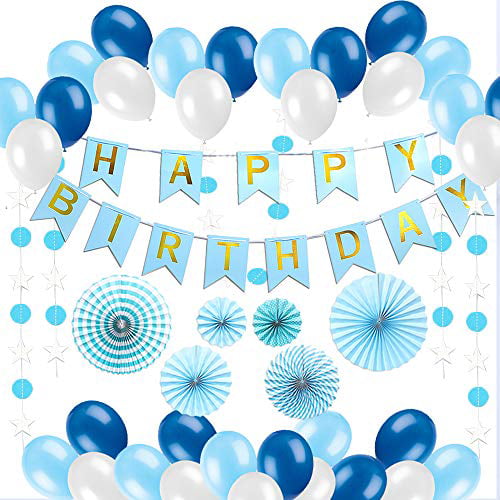 Mickey Mouse Blue Birthday Banner 2.5M Party Supplies Happy Birthday 