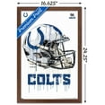 thumbnail image 3 of NFL Indianapolis Colts - Drip Helmet 20 Wall Poster, 14.725" x 22.375", Framed, 3 of 3