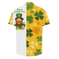thumbnail image 4 of Wancir Chemises pour Hommes en Solde, Chemise Décontractée Printemps/été à Col Imprimé Saint-Patrick à Manches Courtes, 4 of 5