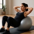 thumbnail image 4 of Pelota De Yoga Con Inflador 55cm Bywell Color Gris, 4 of 4