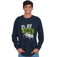 thumbnail image 3 of Play Time Video Game Gaming Nerd Men's Long Sleeve Tee T Shirt Brisco Brands X, 3 of 6