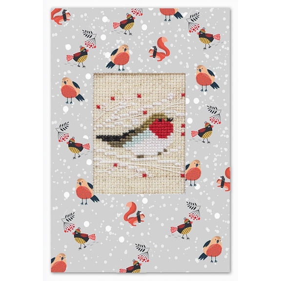 Post Card with Cross Stitch SP-72