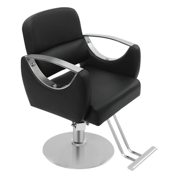 Wildnix Adjustable Barber Chair, Stylish Modern Design, 360° Rotation, High Load Capacity (440.92lbs), Ergonomic PU Leather, Ideal for Salons