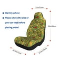 thumbnail image 4 of Naloa Squirrel And Fox In The Forest Car Seat Covers 2PCs Front Car Seat Covers Universal fit for Most Cars SUVs and Trucks - 1, 4 of 5